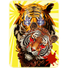 Tigre et lion