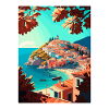 Parga Grækenland Dekoration Vintage Rejseplakat WPA