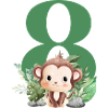 8e anniversaire singe safari