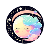 Moon Landscape Illustration
