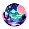 Moon Landscape Illustration