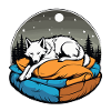 Schlafender Wolf Illustration