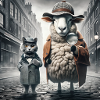 🕵️‍♂️ Detektiv-Schaf und Katzen-Watson🐑🔍🐱