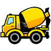 Yellow Concrete Mixer