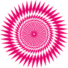 Jagged Star Illusion Vectorgraphic