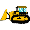 Large Caterpillar Tracked Tractor