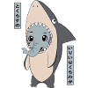 Elephant Shark Costume Funny Animals