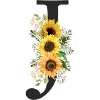 J Monogramm Sonnenblumen