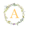 A Monogram Eucalyptus Wreath