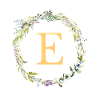 E Monogram Eucalyptus Wreath