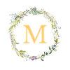 M Monogram Eucalyptus Wreath