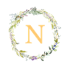 N Monogram Eucalyptus Wreath