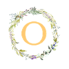O Monogram Eucalyptus Wreath