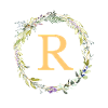 R Monogram Eucalyptus Wreath