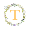 T Monogram Eucalyptus Wreath