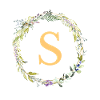 S Monogramm Eukalyptus-Kranz