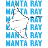 Elegant Manta Ray Ocean Lover