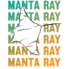 Elegant Manta Ray Ocean Lover