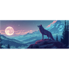 Wolf Howling At The Moon
