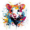 Coole bunte Ratte