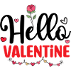 Romantic Valentine Floral Heart Design