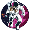 Bitcoin Astronaut in space
