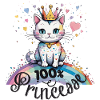 100% princess, cat humor!