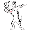 Dalmatian Dab Dabbing Dalmatian