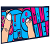 Retro Arcade Game Over Illustration