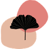 Gingko Blatt midcentury modern