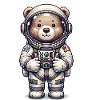 Ours mignon astronaute