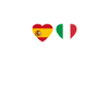 Spagna Italia Heartbeat Bandiera Spagnoli