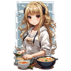 Anime Girl Ramen Love Manga Noodle Soup Design