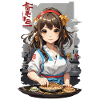 Anime Okonomiyaki Cooking Manga Girl