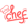 Red Chef Sketch Elegant