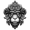 Monkey Portrait Head Animal