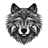 Wolf Portrait Head Animal