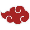Naruto Shippuden Akatsuki Wolk Als Borstontwerp