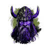 Wikinger Kopf Valhalla Krieger Bunt