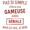Gameuse GÉNIALE rouge brunâtre foncé