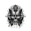 Pharao Totenkopf Skelett
