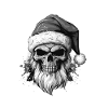 Père Noël crâne Noël