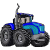 Tractor with large tires