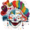 Clown Karneval Fasching Kostüm