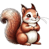 Süßes Eichhörnchen