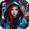 Fille cyberpunk cool II