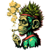 Weed Head Monkey