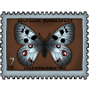 Timbre-poste papillon