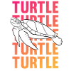 TURTLE Schattenbild Wortkunst Geschenk