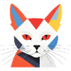 Cat in Bauhaus Style